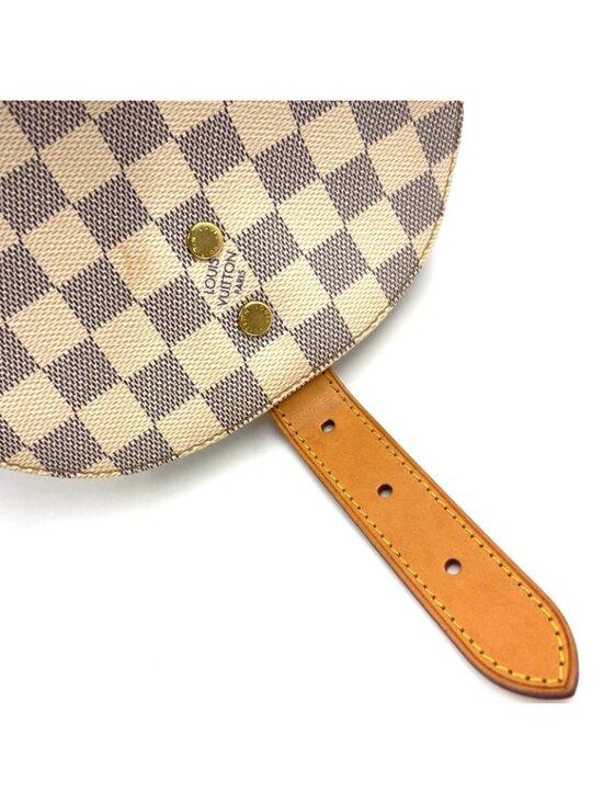 Louis Vuitton Sperone Damier Azur Leather White Light Brown Backpack Gold main image 11